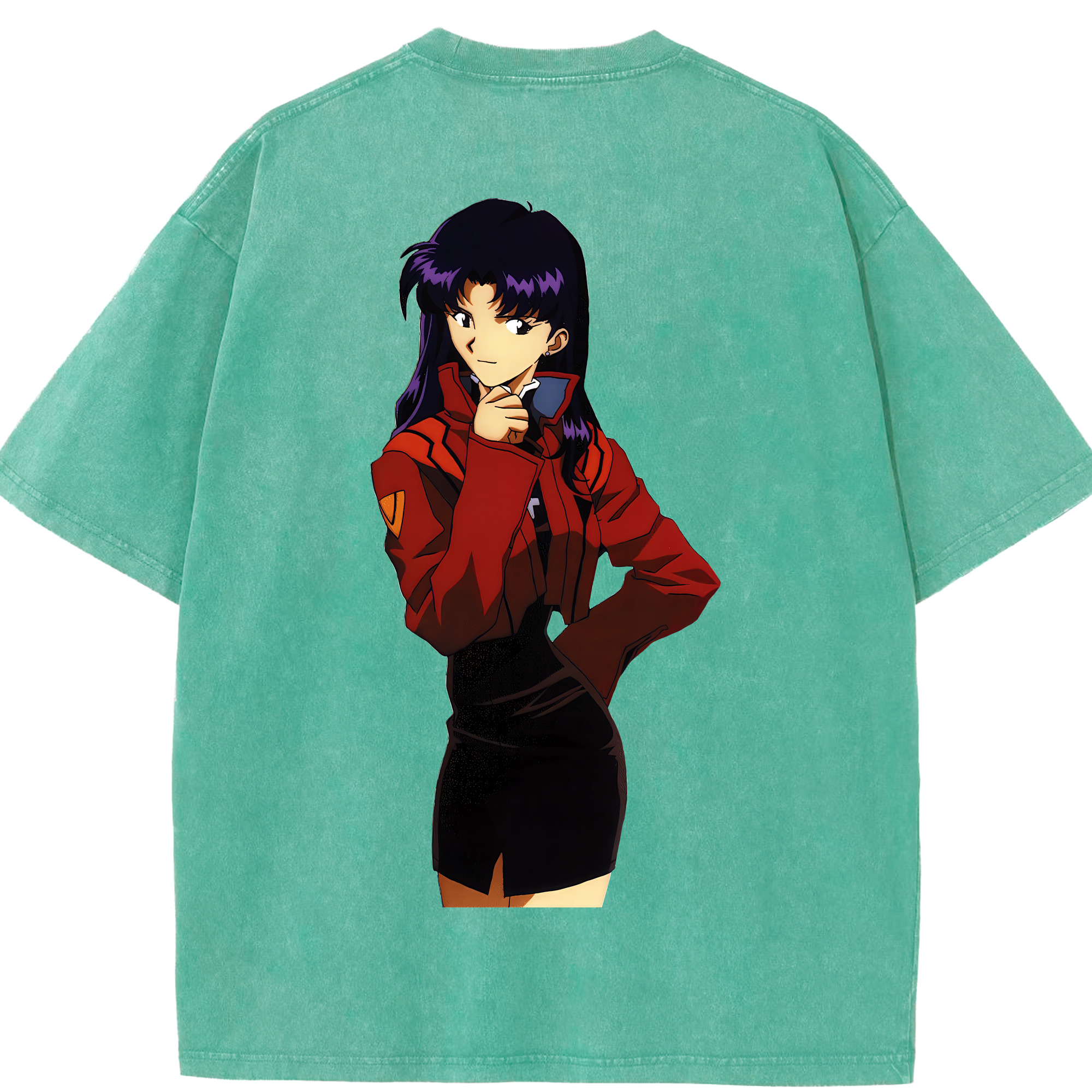 （画像用） EVA 新世紀エヴァンゲリオン 綿100% ヴィンテージ風 半袖Tシャツ（背面プリント）